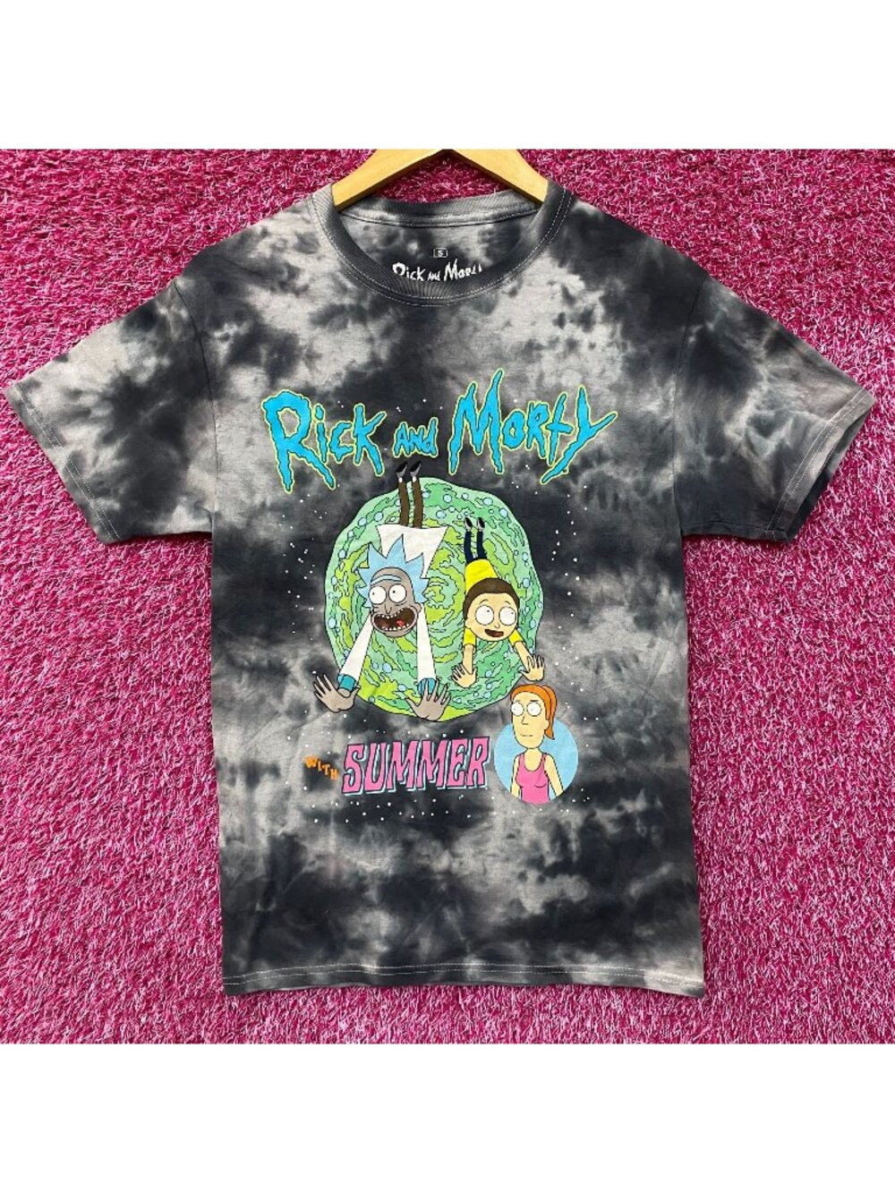 Adult Swim Rick & Morty with Summer Tie Dye T-Shirt Size Small